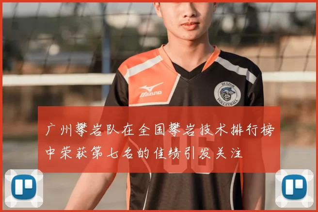 广州攀岩队在全国攀岩技术排行榜中荣获第七名的佳绩引发关注