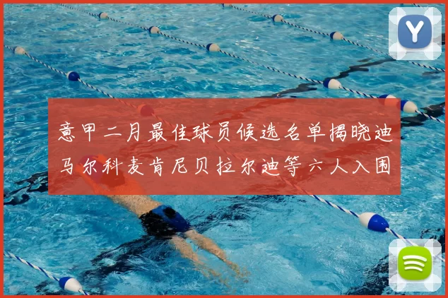 意甲二月最佳球员候选名单揭晓迪马尔科麦肯尼贝拉尔迪等六人入围