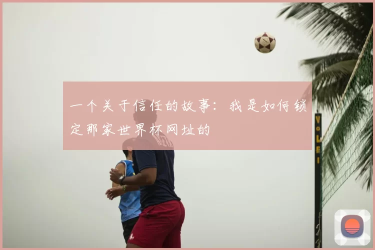 一个关于信任的故事：我是如何锁定那家世界杯网址的